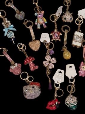 BUY NOW LISTING Bag Charm Key Ring Fob New You Choose
